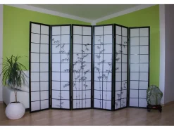 Separador de ambiente 264x2x179 cm Shoji Negro Sale