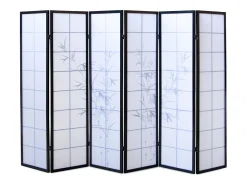 Separador de ambiente 264x2x179 cm Shoji Negro Sale