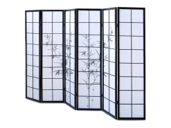 Separador de ambiente 264x2x179 cm Shoji Negro Sale