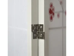 Biombo-Separador de ambientes 179 cm blanco Rojo / Blanco