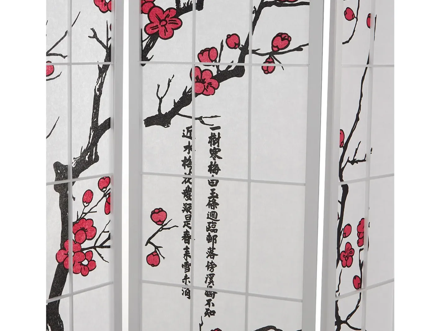 Separador de ambientes 179 cm Blanco Rojo / Blanco Discount