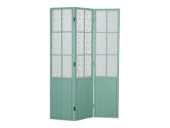 Separador de ambientes 170x120x2 cm Turquesa Estilo campestre Azul turquesa / Blanco New