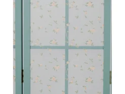 Separador de ambientes 170x120x2 cm Turquesa Estilo campestre Azul turquesa / Blanco New