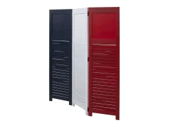 Separador de ambientes 130x105x1,7 cm color mar Rojo / Azul / Blanco