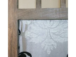 Best Separador de habitación 170x120x2 cm Marrón Gris con patrón Negro / Marru00f3n