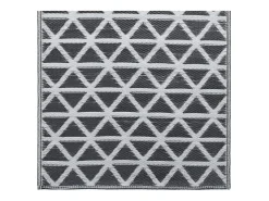 Garden Furniture Alfombra De Exterior-Seran Alfombra de exterior ARAKIL negra 190x290 cm PP Negro