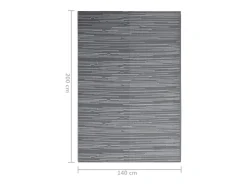 Garden Furniture Alfombra De Exterior-Seran Alfombra de exterior ARAKIL antracita 140x200 cm PP Gris antracita