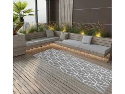 Outlet Garden Furniture Seran Alfombra de exterior ARAKIL 80x250 cm PP Gris