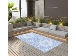Discount Garden Furniture Seran Alfombra de exterior ARAKIL bebé 80x150 cm PP Azul