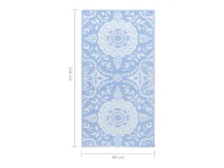 Discount Garden Furniture Seran Alfombra de exterior ARAKIL bebé 80x150 cm PP Azul