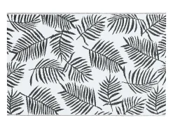Garden Furniture Seran Alfombra de exterior ARAKIL blanca y negra 190x290 cm PP Blanco New