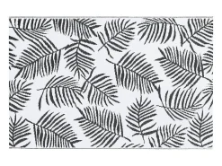 Garden Furniture Seran Alfombra de exterior ARAKIL blanca y negra 120x180 cm PP Blanco Clearance