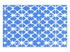 Outlet Garden Furniture Seran Alfombra exterior ARAKIL y blanco 160x230 cm PP Azul