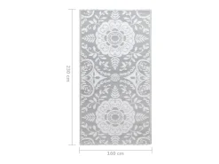 Online Garden Furniture Seran Alfombra exterior ARAKIL PP claro 160x230 cm Gris