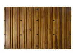 Sale Set 3 alfombras de acacia para el baño, 80 x 50 cm ES940118 Marru00f3n