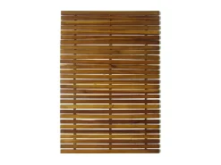 Alfombra De Baño|Ropa De Cama-Set 2 alfombras de acacia para el baño, 80 x 50 cm ES967140 Marru00f3n