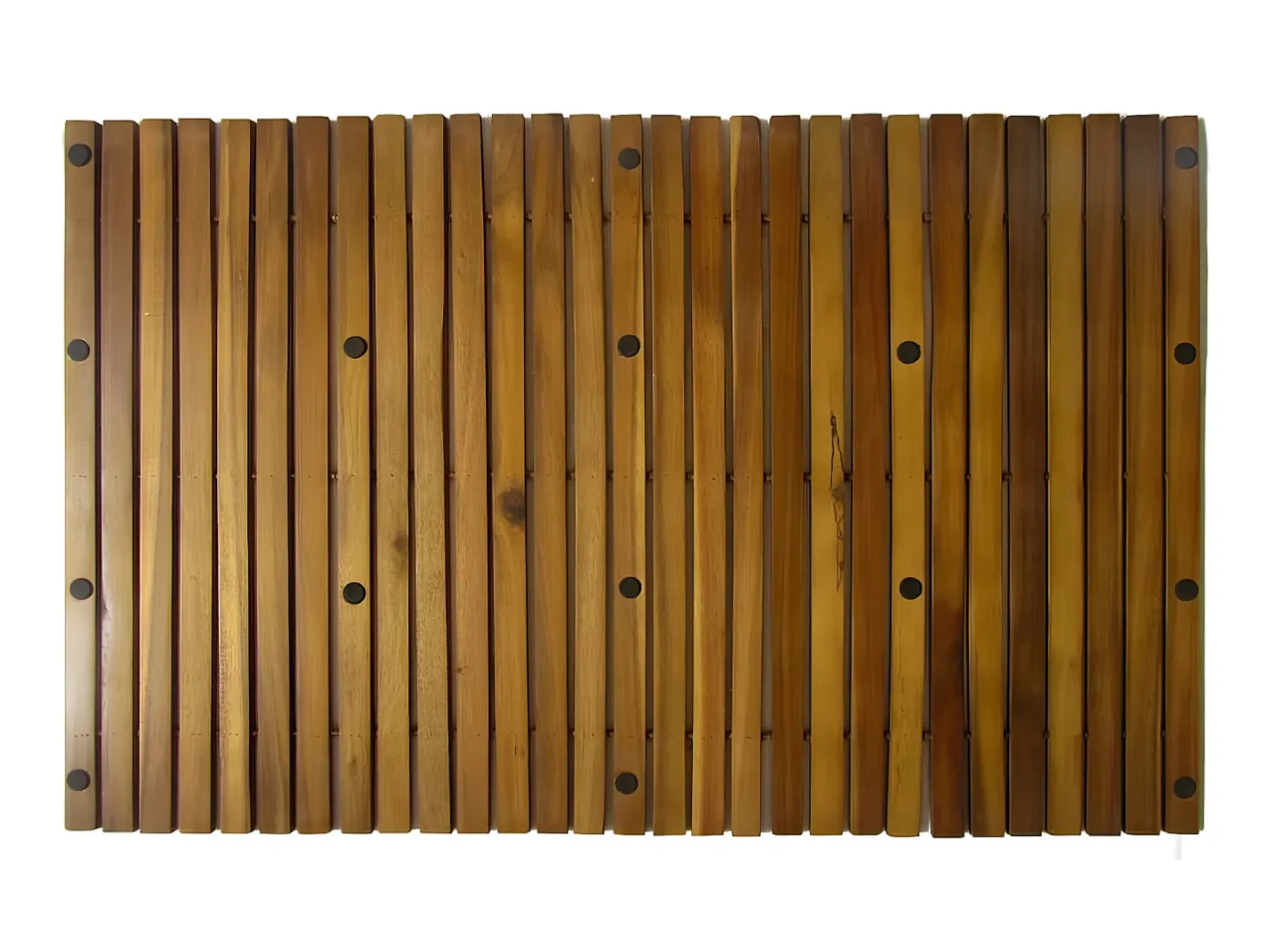 Alfombra De Baño|Ropa De Cama-Set 2 alfombras de acacia para el baño, 80 x 50 cm ES967140 Marru00f3n