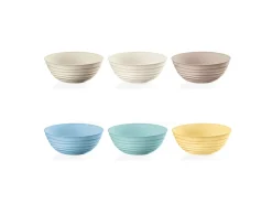 Guzzini Vajilla-SET 6 CUENCOS TIERRA COL ASS Multicolor