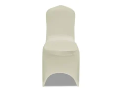 Hot Set de 6 Fundas ajustadas para sillas, color ES565743 Crema