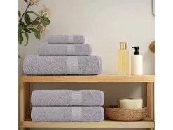 vidaxl Ropa De Cama|Textil De Baño-Set de 8 toallas Ariel 360 gramos algodón Gris