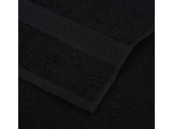 vidaxl Ropa De Cama|Textil De Baño-Set de 12 toallas Ariel 360 gramos algodón Negro