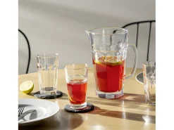 Leonardo Set de 6 vasos y jarra a juego en vidrio . Transparente Sale