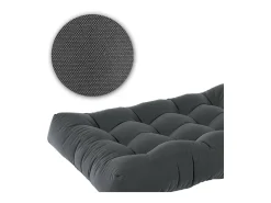 Vicco Ropa De Casa-Set de cojines para paletas antracita 120x15x80 flocken Gris antracita