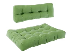Clearance Vicco Set de cojines para paletas 120x15x80 flocken Verde