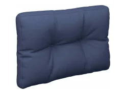 Clicnbuy Ropa De Casa-Set de cojines para sofá de palets tela marino 60x40x12 cm Azul