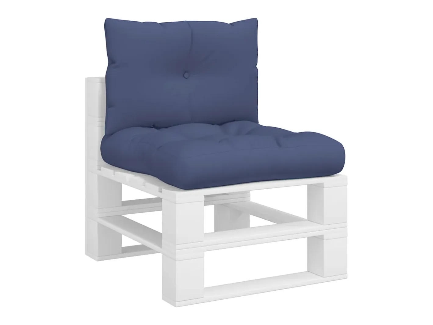 Online Clicnbuy Set de cojines para sofá de palets tela marino 60x38x13 cm Azul