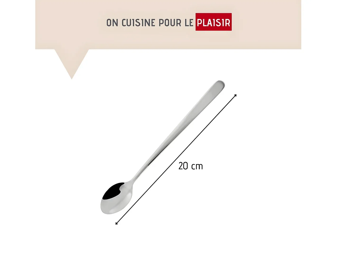 Fackelmann Cubierto-Set de Cucharas Cóctel Acero Inoxidable (19 cm) Gris
