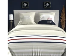 Soleil d'ocre Ropa De Cama-Set de funda nórdica 260x240 cm en algodón arena 57 Fils MARIN, por Beige