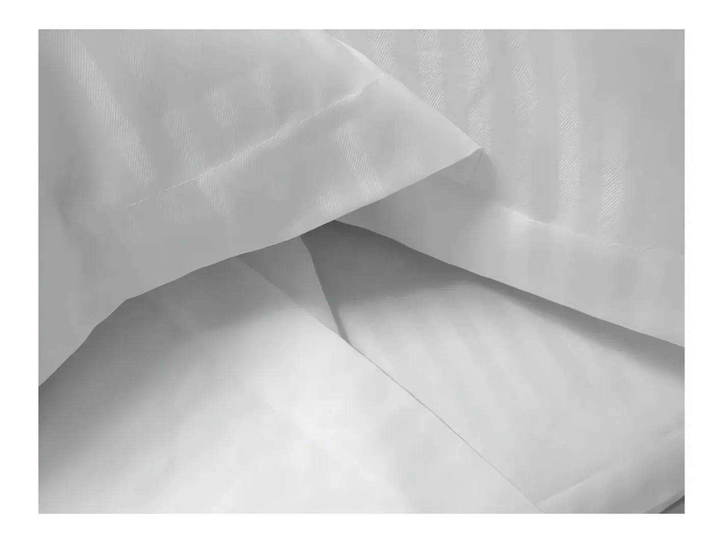 Clearance EDEN Set de tela de 4 piezas en percal satinado, color Blanco
