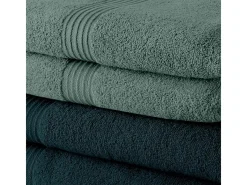 Outlet Today Set de Toallas 5 peacock + 5 cecidon 50 x 90 cm (10 Unidades) Verde esmeralda / Azul verdoso