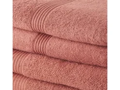 Today Ropa De Cama|Textil De Baño-Set de Toallas 100 % algodón (4 Piezas) Terracota