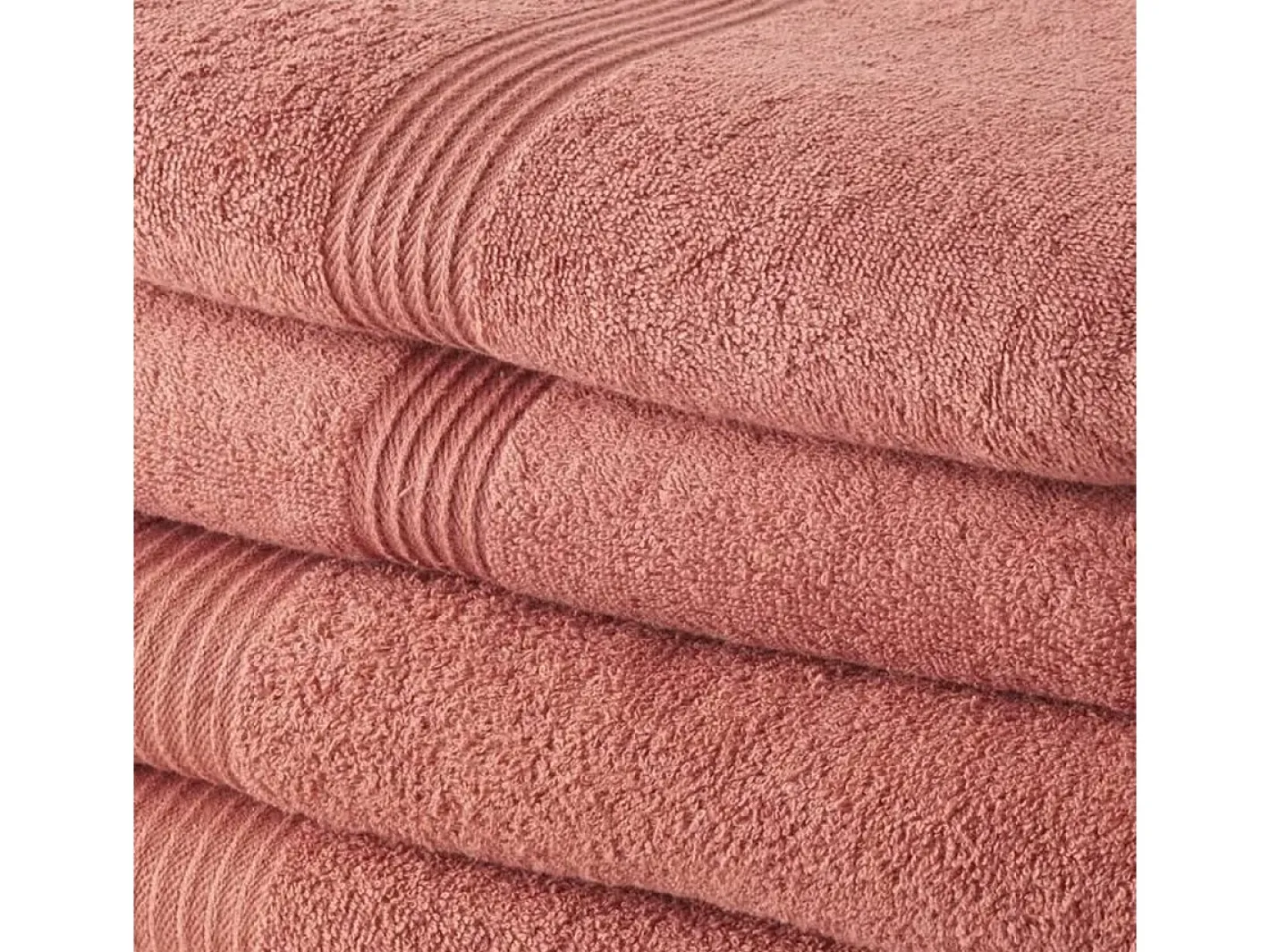 Today Ropa De Cama|Textil De Baño-Set de Toallas 100 % algodón (4 Piezas) Terracota