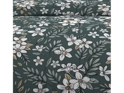 Soleil d'ocre Set funda nórdica de algodón 57 hilos 240x220 cm MANON Verde