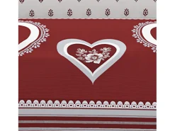 Soleil d'ocre Ropa De Cama-Set funda nórdica de algodón 57 hilos 240x220 cm PASSION red Rojo