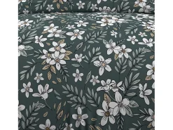 Soleil d'ocre Ropa De Cama-Set funda nórdica de algodón 57 hilos 140x200 cm MANON Verde