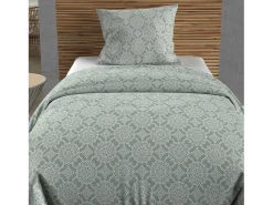 Soleil d'ocre Ropa De Cama-Set funda nórdica de algodón 57 hilos 140x200 cm ESMERALDA green de Ocre Sun Verde