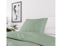 Soleil d'ocre Set funda nórdica de microfibra lavada 140x200 cm BOHEME , por Intemporel Verde Online