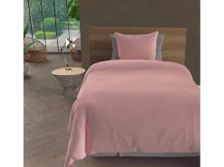 Soleil d'ocre Ropa De Cama-Set funda nórdica de microfibra lavada 260x240 cm BOHEME viejo, por Intemporel Rosa