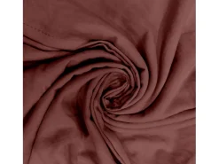 Soleil d'ocre Set funda nórdica de microfibra lavada 140x200 cm BOHEME Ladrillo, por Intemporel Rojo