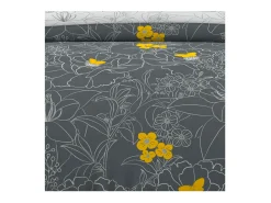 Soleil d'ocre Ropa De Cama-Set Funda nórdica 240X220 cm LISA Antracita 57 hilos/cm2 Gris antracita