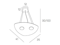 Shape Sospensione 2 Luci Bianco Blanco Online