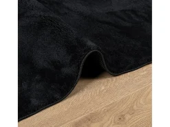 Garden Furniture Alfombra De Salón-Sinto Alfombra de pelo corto OVIEDO 200x280 cm Negro