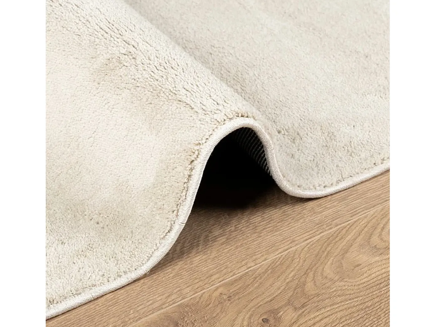 Discount Garden Furniture Sinto Alfombra de pelo corto OVIEDO 120x120 cm Beige