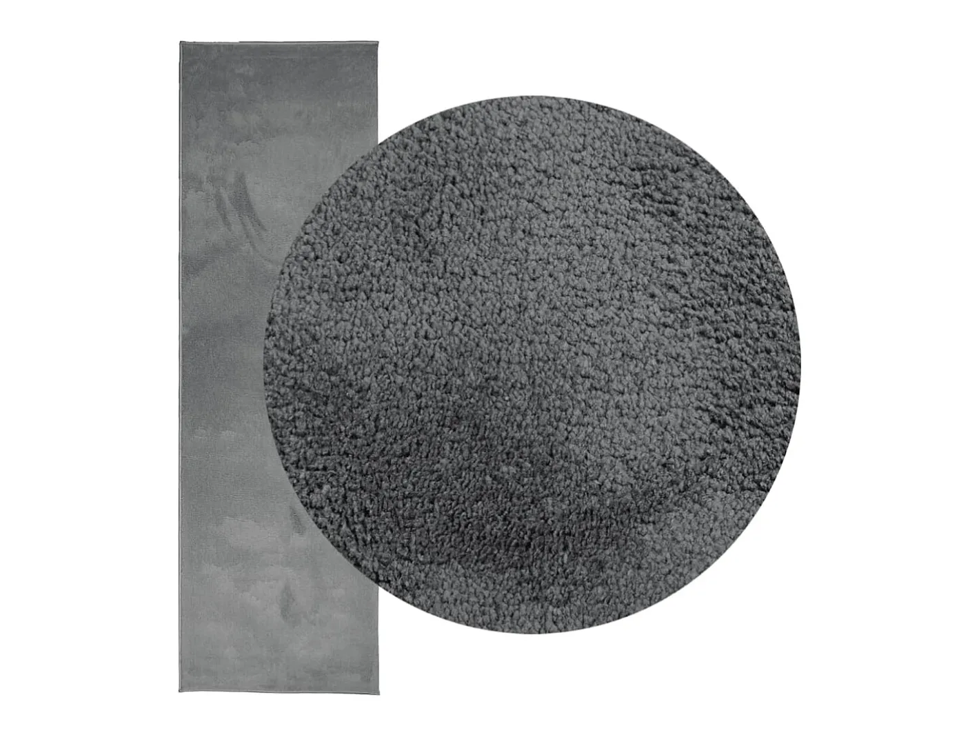 Clearance Garden Furniture Sinto Alfombra de pelo corto OVIEDO 80x250 cm Gris antracita