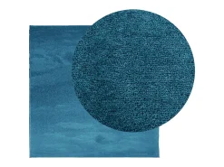 Hot Garden Furniture Sinto Alfombra de pelo corto OVIEDO turquesa 120x120 cm Azul