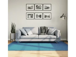 Clearance Garden Furniture Sinto Alfombra de pelo corto OVIEDO turquesa 140x200 cm Azul